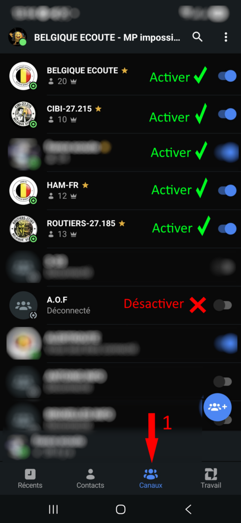 Zello : comprendre les statuts et activer ses canaux d’écoute 04
