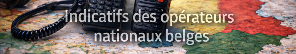 Indicatifs des opérateurs nationaux belges