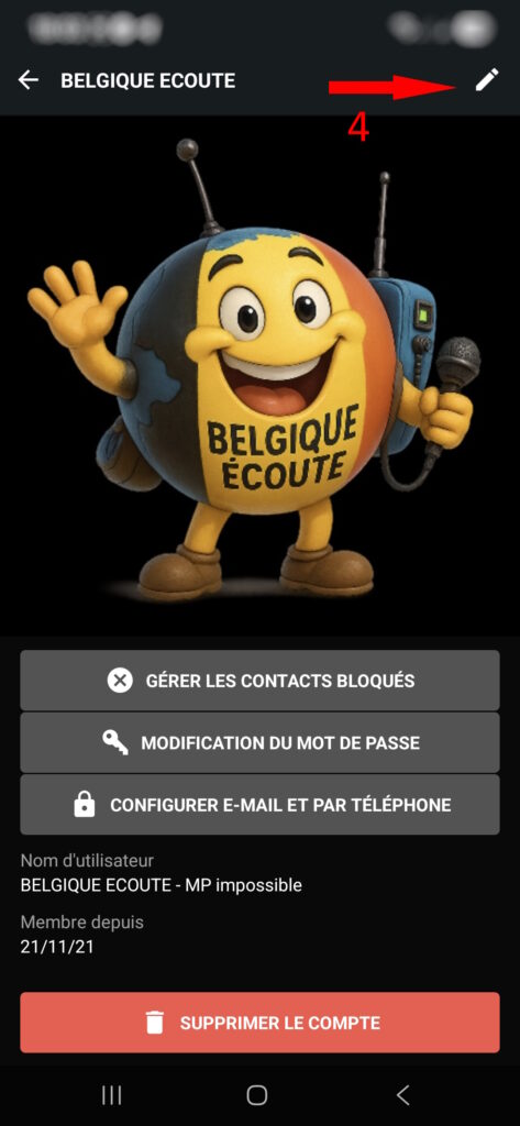 Compléter son profil Zello facilement 4