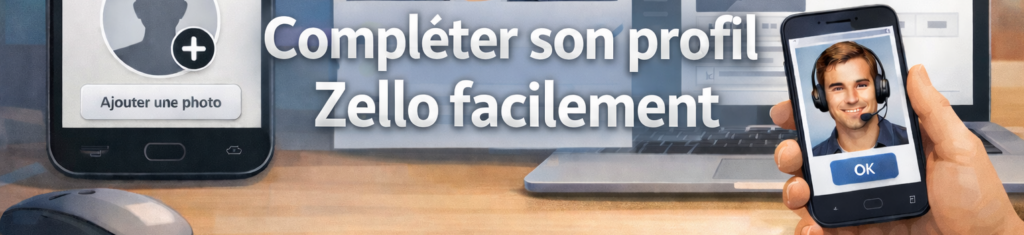 Compléter son profil Zello facilement