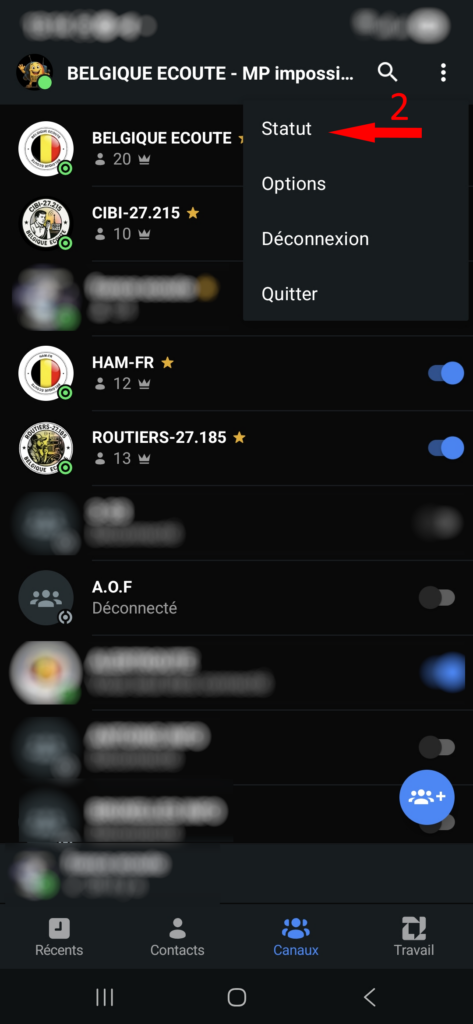 Zello : comprendre les statuts et activer ses canaux d’écoute 02