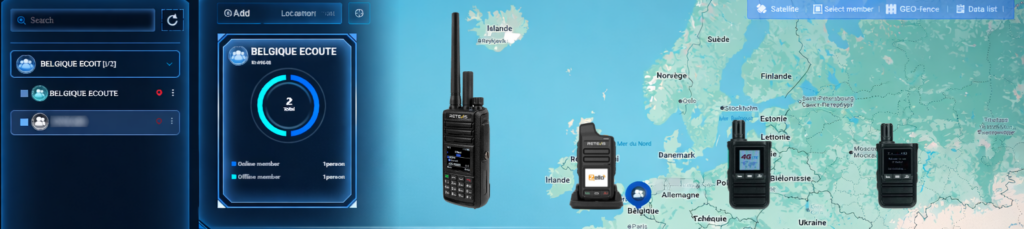 TYT Smart POC : le serveur POC Belgique Écoute pour radios réseau