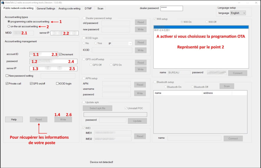PROGRAMATION RETEVIS MATETALK L2